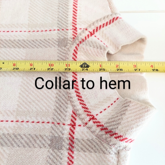 Lands End Lofty Mockneck Sweater Jaquard Plaid Tight Knit Cotton Blend Casual - Picture 8 of 10